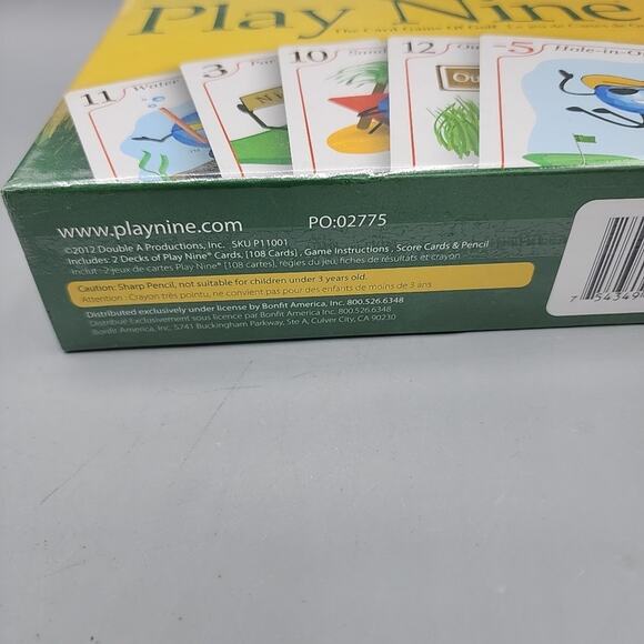 Play Nine The Card Game of Golf New in Box Sealed Great for Golfing Family Fun - Picture 9 of 10